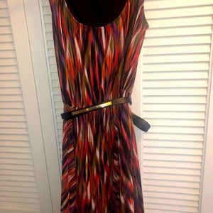 Calvin Klein long dress with belt